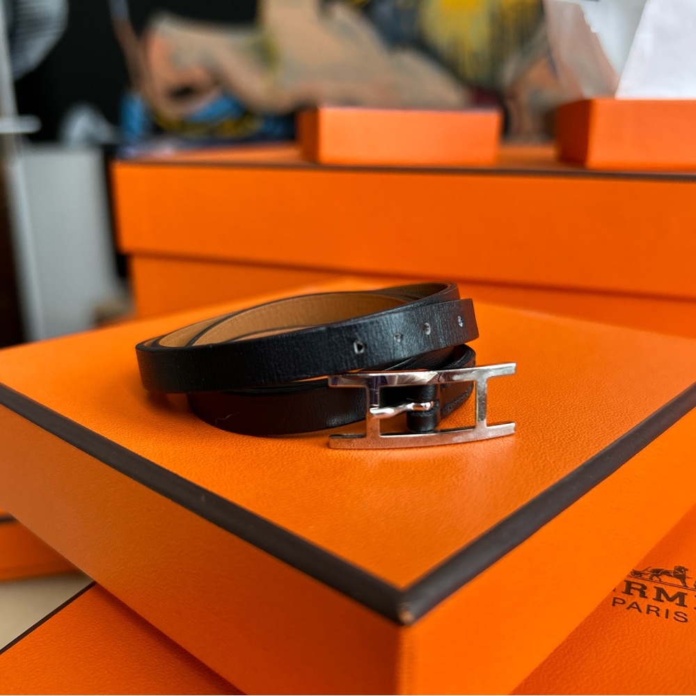 Hermès Behapi Double Tour - Black & Palladium